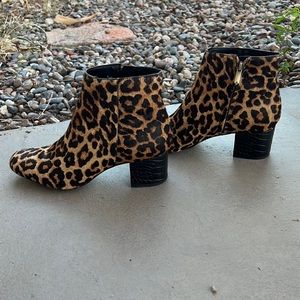 Sam Edelman-Edith Leopard Print Calf Hair Leather Booties